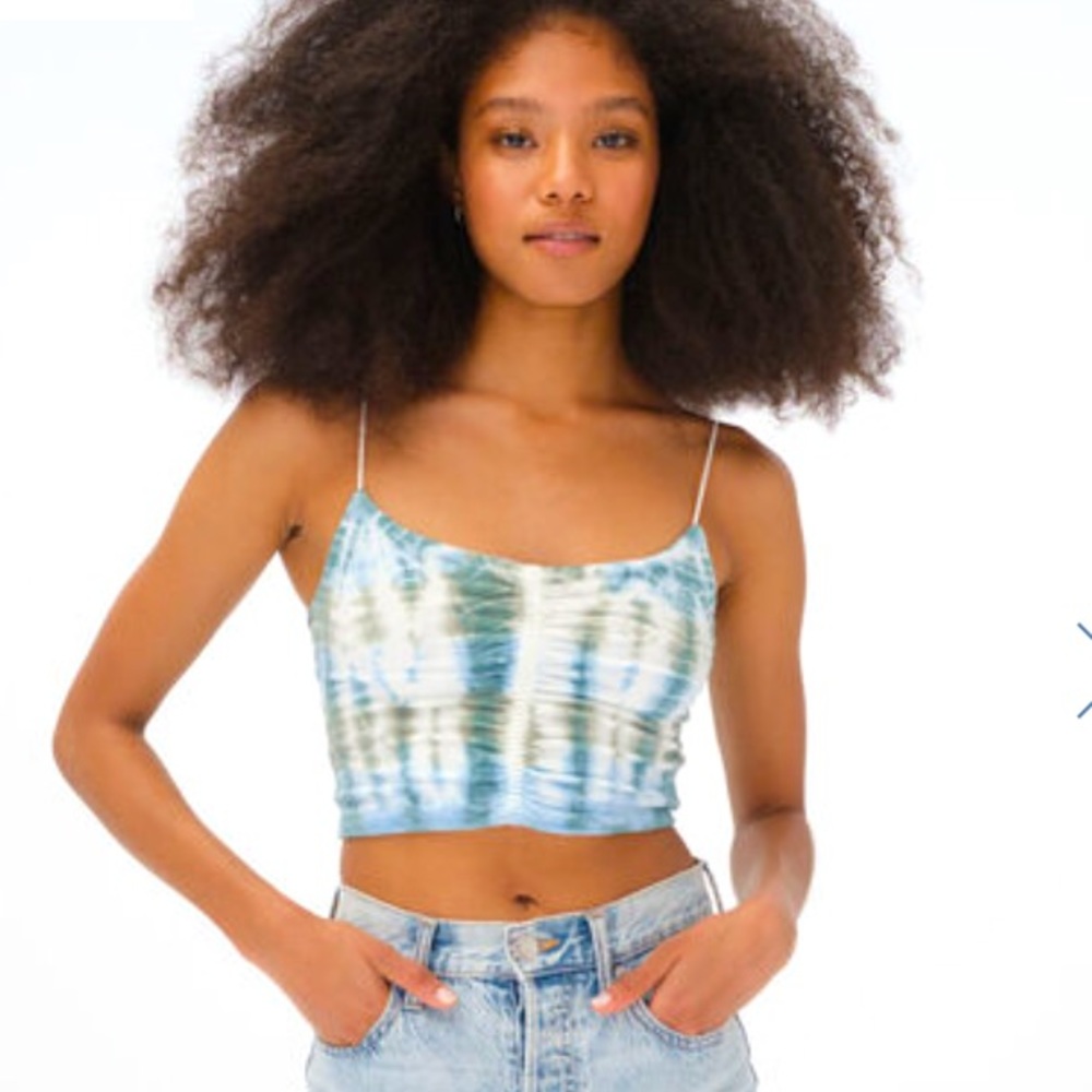 NWT Aero Seriously Soft cropped tie-dye bungee cami